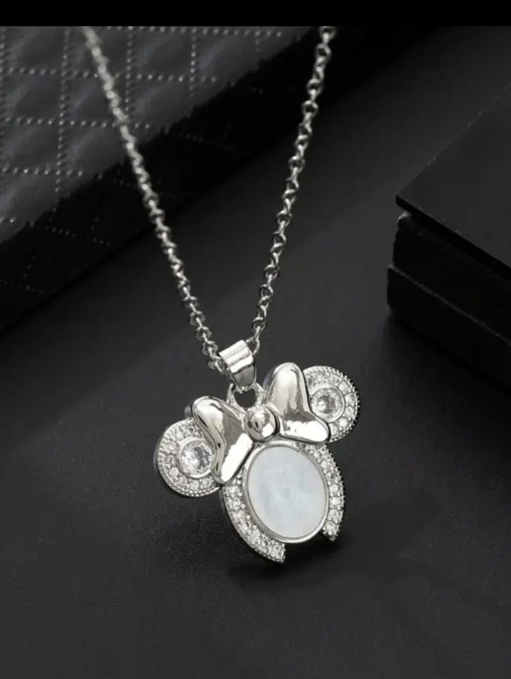 Disney Silver Minnie Mouse Necklace